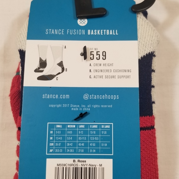 Stance Fusion Crew Basketball Socks - Picture 4 of 4